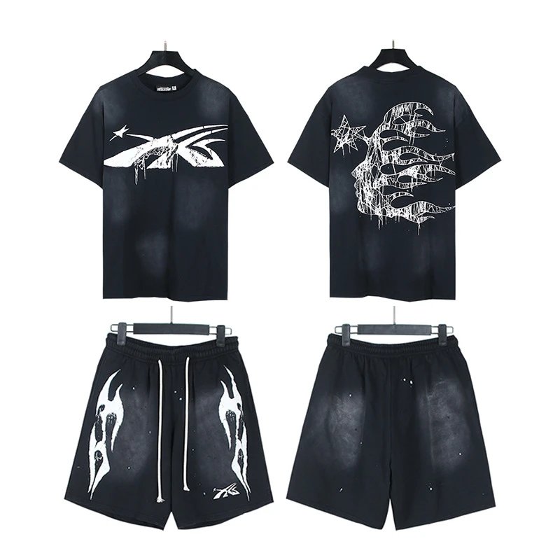 Hellstar Graphic Shorts Blue - 11