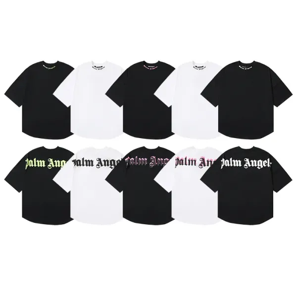 Palm Angels Logo Graphic Oversized T-Shirt Black - 5