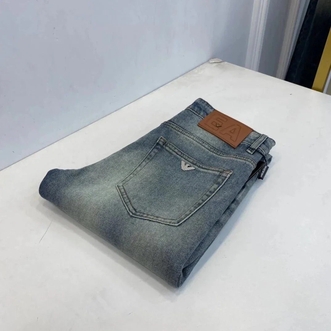 Louis Vuitton Jeans Monogram Print Denim — 25