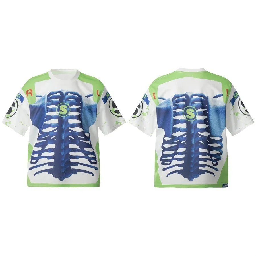 Saint Tears T-Shirts Oversized Graphic Print Short-Sleeve T-Shirt — Picture color 1176