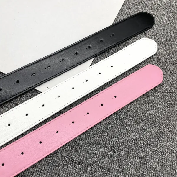 Hello Kitty Crystal Bow White Leather Belt - 15