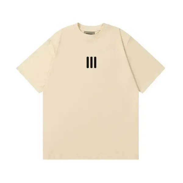 Essentials Three Bars Beige T-Shirt - 1