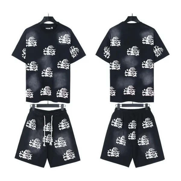 Hellstar Graphic Shorts Blue - 7