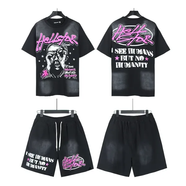 Hellstar Graphic Shorts Blue - 15