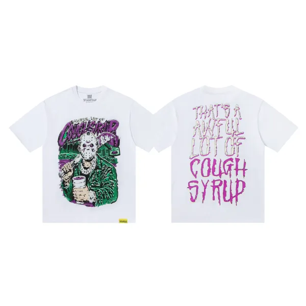 Design That's A Awful Lot Of Cough Syrup T-Shirt Navy - 31