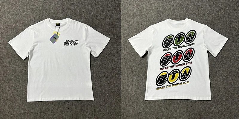 Design RTW Rules The World 2018 Graphic Print White T-Shirt T-Shirts