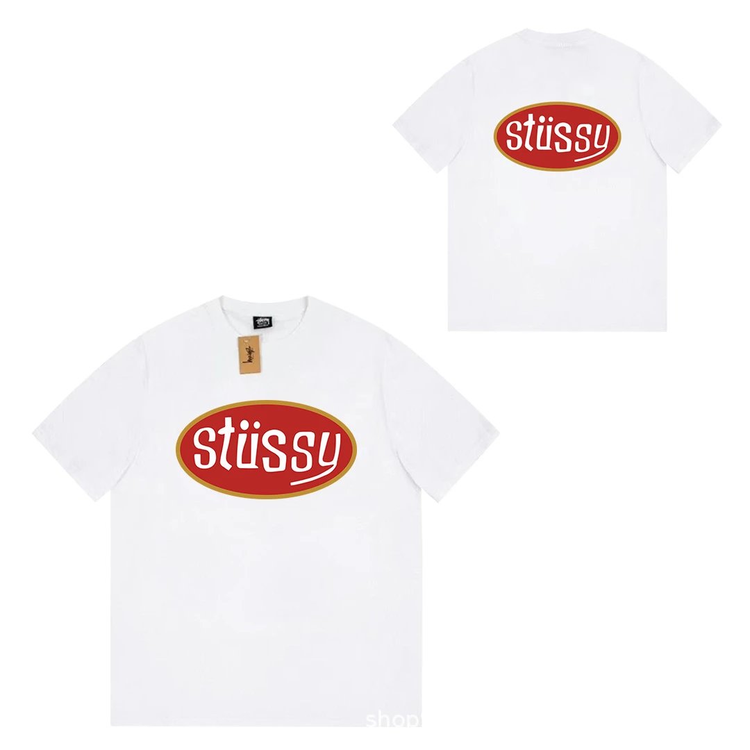 Stüssy T-Shirts Short-Sleeve Logo Graphic T-Shirt — 069 White