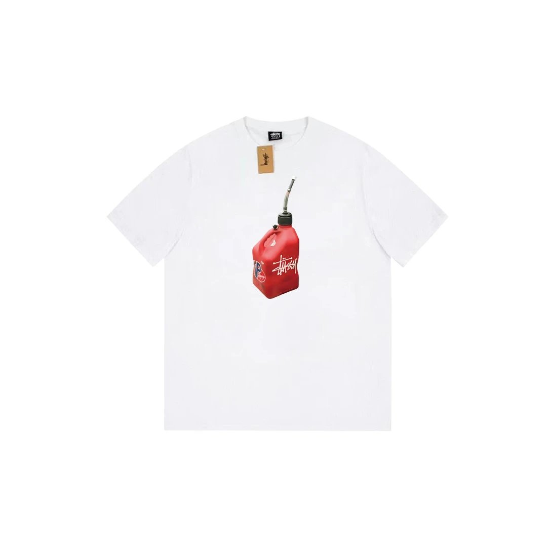 Stüssy T-Shirts Short-Sleeve Logo Graphic T-Shirt — 071 white