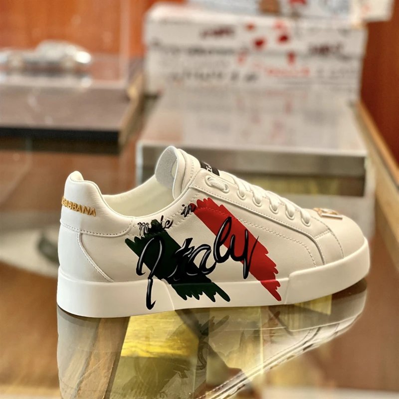 Dolce & Gabbana Sneakers Graffiti-print low-top — 3