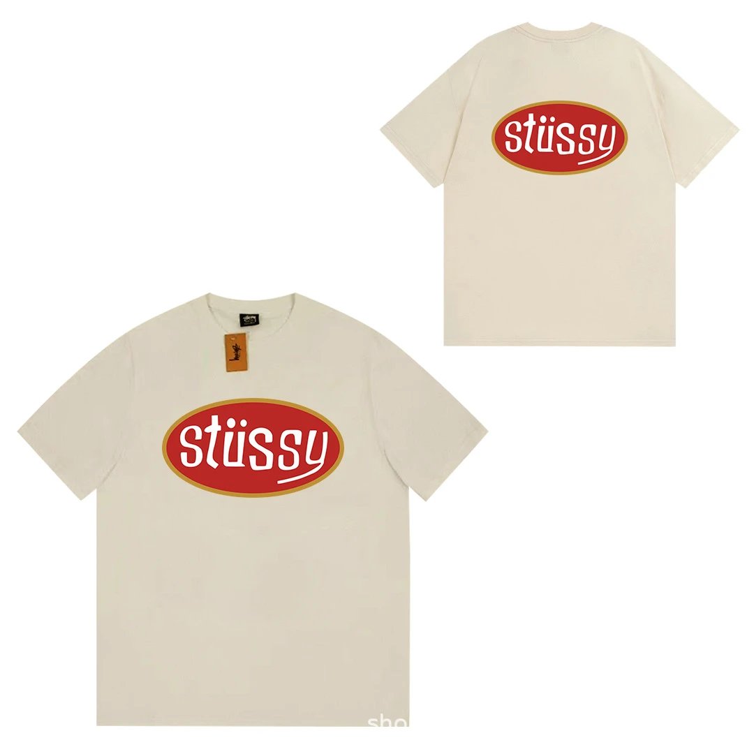 Stüssy T-Shirts Short-Sleeve Logo Graphic T-Shirt — 069 apricot
