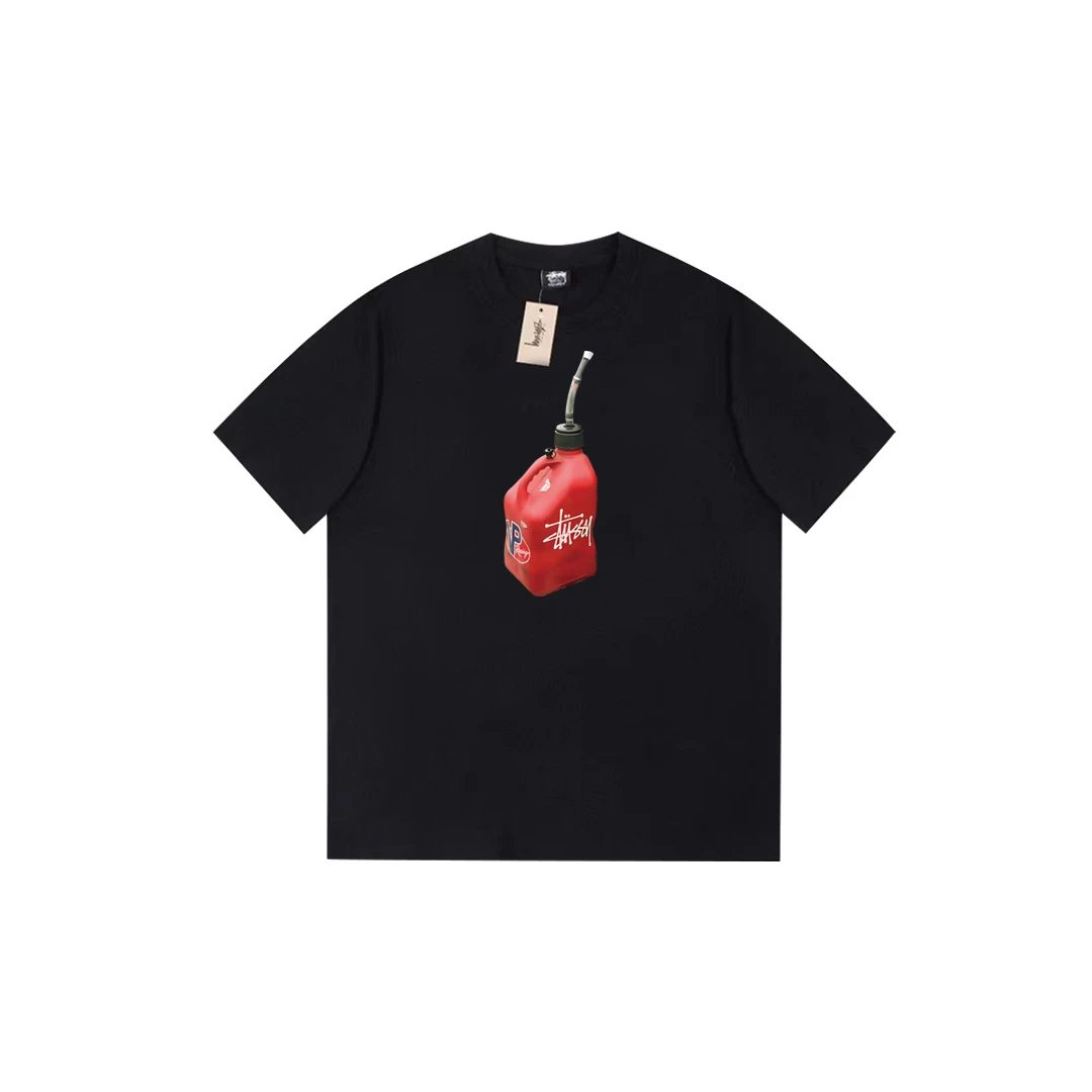 Stüssy T-Shirts Short-Sleeve Logo Graphic T-Shirt — 071 black