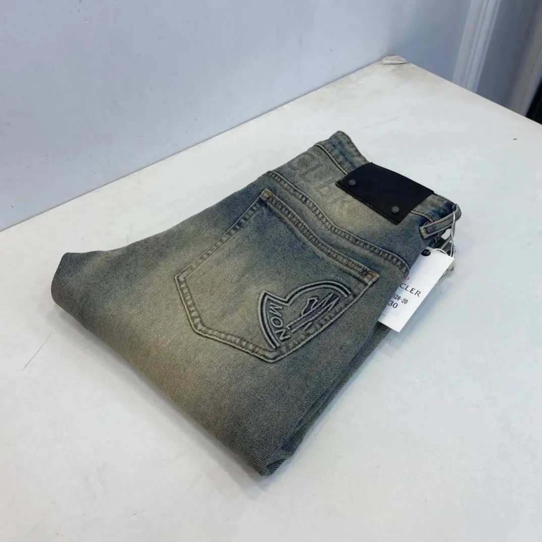 Louis Vuitton Jeans Monogram Print Denim — 28