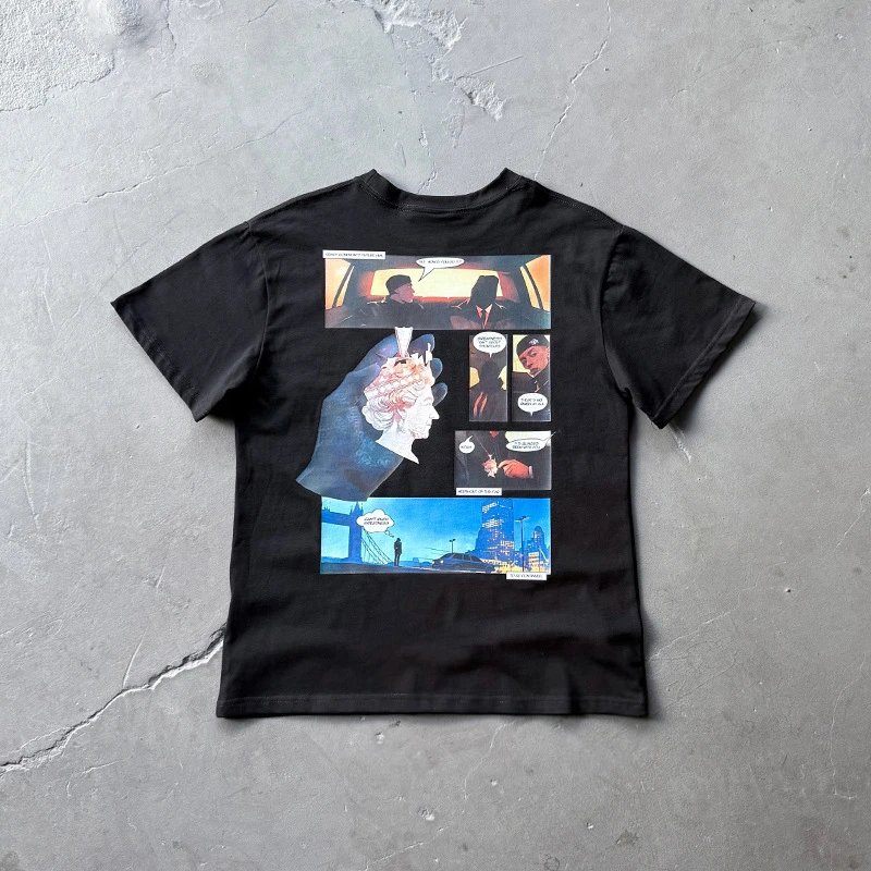 SYNA Graphic Print Black T-Shirt - 4