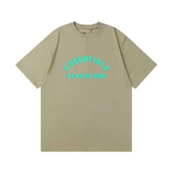 Fear of God Essentials Arch Logo Beige T-Shirt - 1