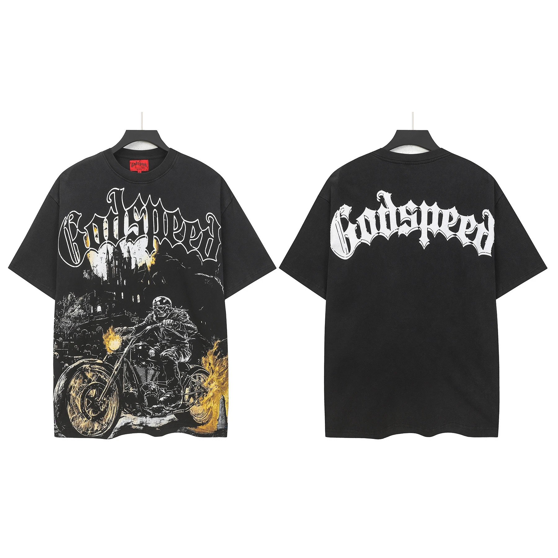 Godspeed Motorbike Graphic Black T-Shirt
