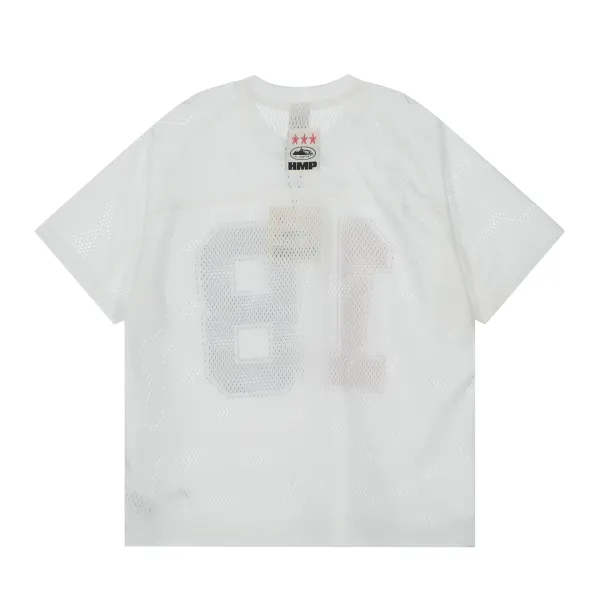 Corteiz Script Logo Black and White Football Jersey - 18