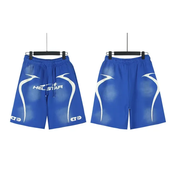 Hellstar Graphic Shorts Blue - 1