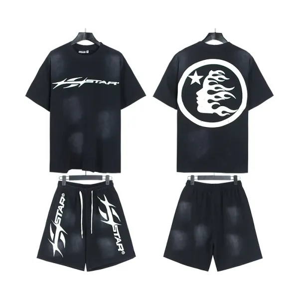 Hellstar Graphic Shorts Blue - 10