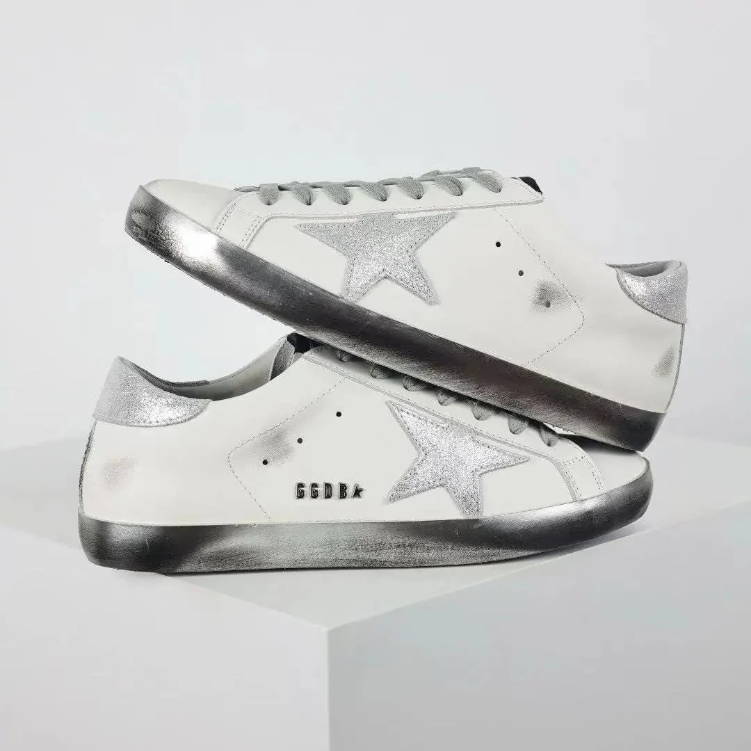 Golden Goose Sneakers Super-Star glitter star low-top — 8