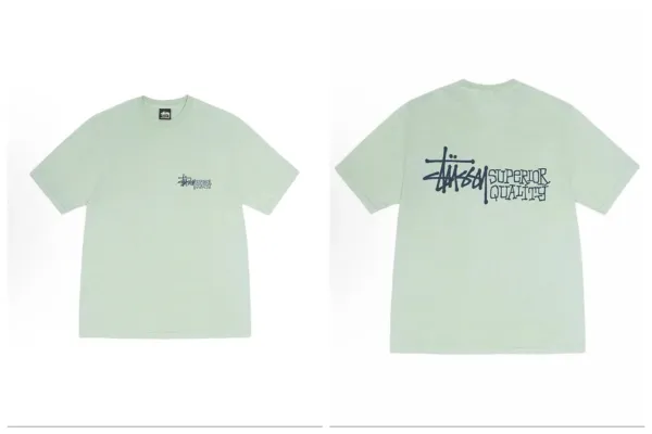 Stussy Superior Quality Mint Green T-Shirt - 1