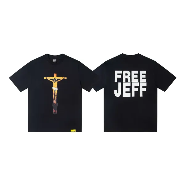 Design Free Jeff Crucifix T-Shirt Black - 1