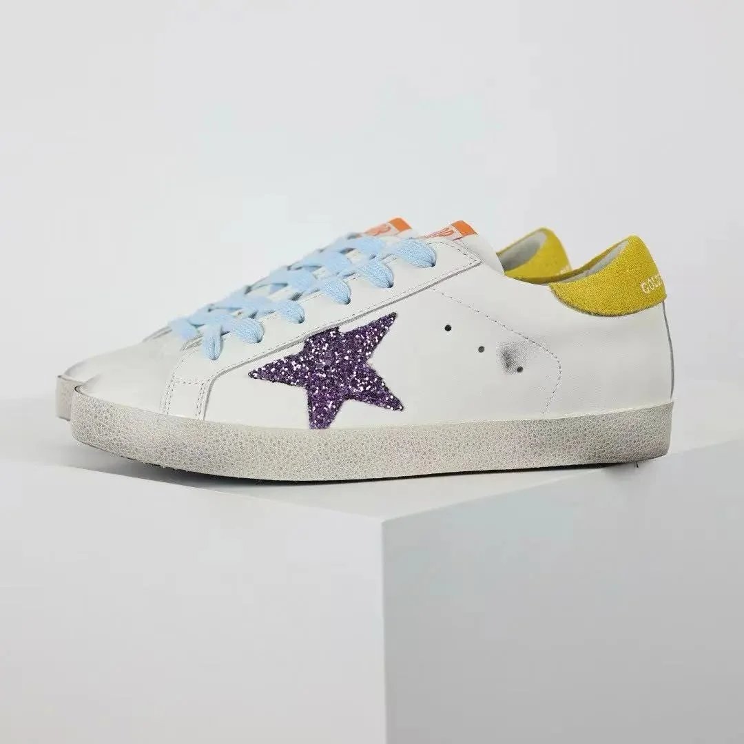 Golden Goose Sneakers Super-Star glitter star low-top — 3