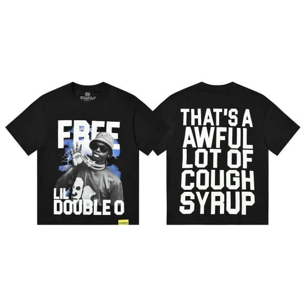 Design That's A Awful Lot Of Cough Syrup T-Shirt Navy - 10
