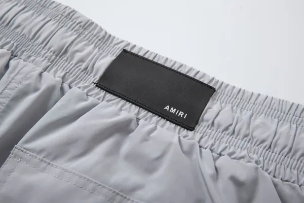 Amiri Logo Print Swim Shorts Black - 9