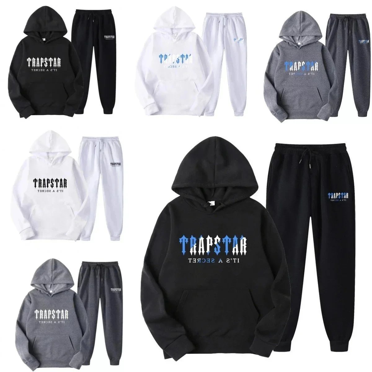 Trapstar It's A Secret White Hoodie and Sweatpants Set - 2