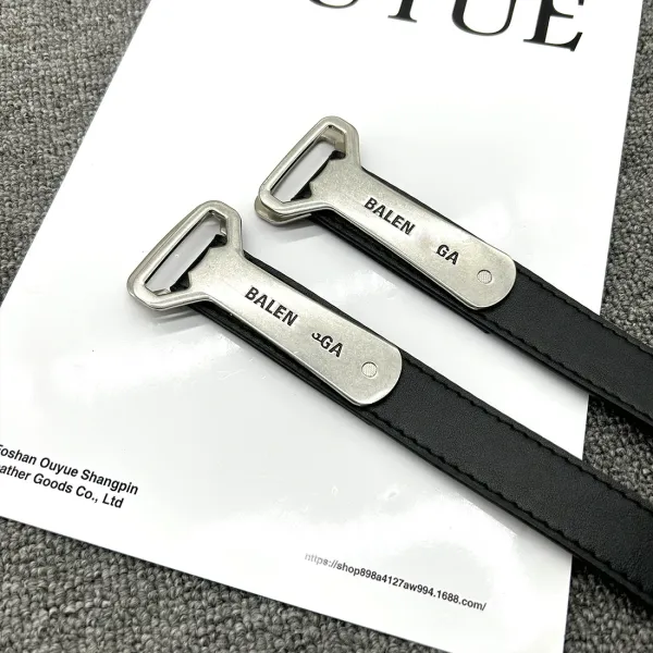 Ouyue Bottle Opener Belt Black Leather Belt - 10