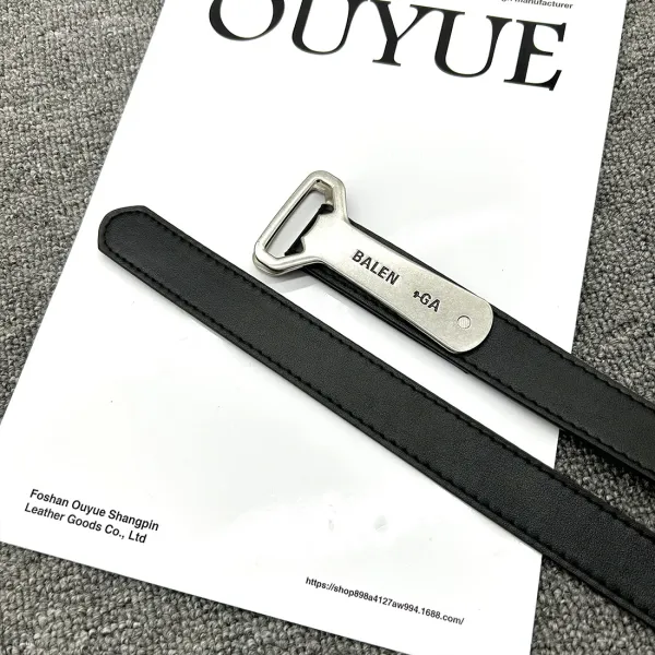 Ouyue Bottle Opener Belt Black Leather Belt - 11