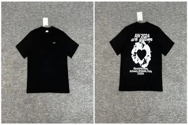 Comme des Garçons AW 2024 Blooming Ideas Black T-Shirt - 1