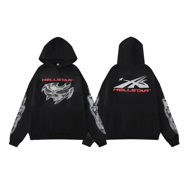 Hellstar X-Shape Red Hoodie - 10
