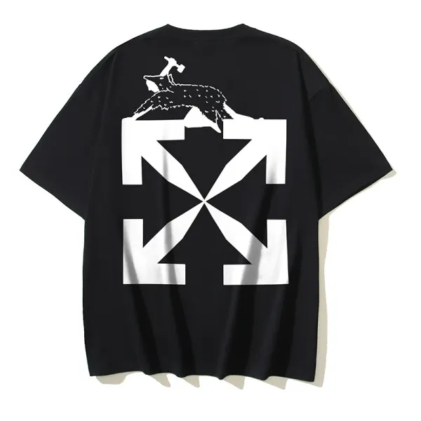 Off-White Arrow Graphic Print Black T-Shirt - 1
