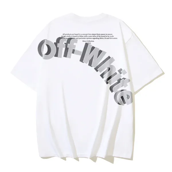 Off-White Off-White™ Quote Print T-Shirt White - 1