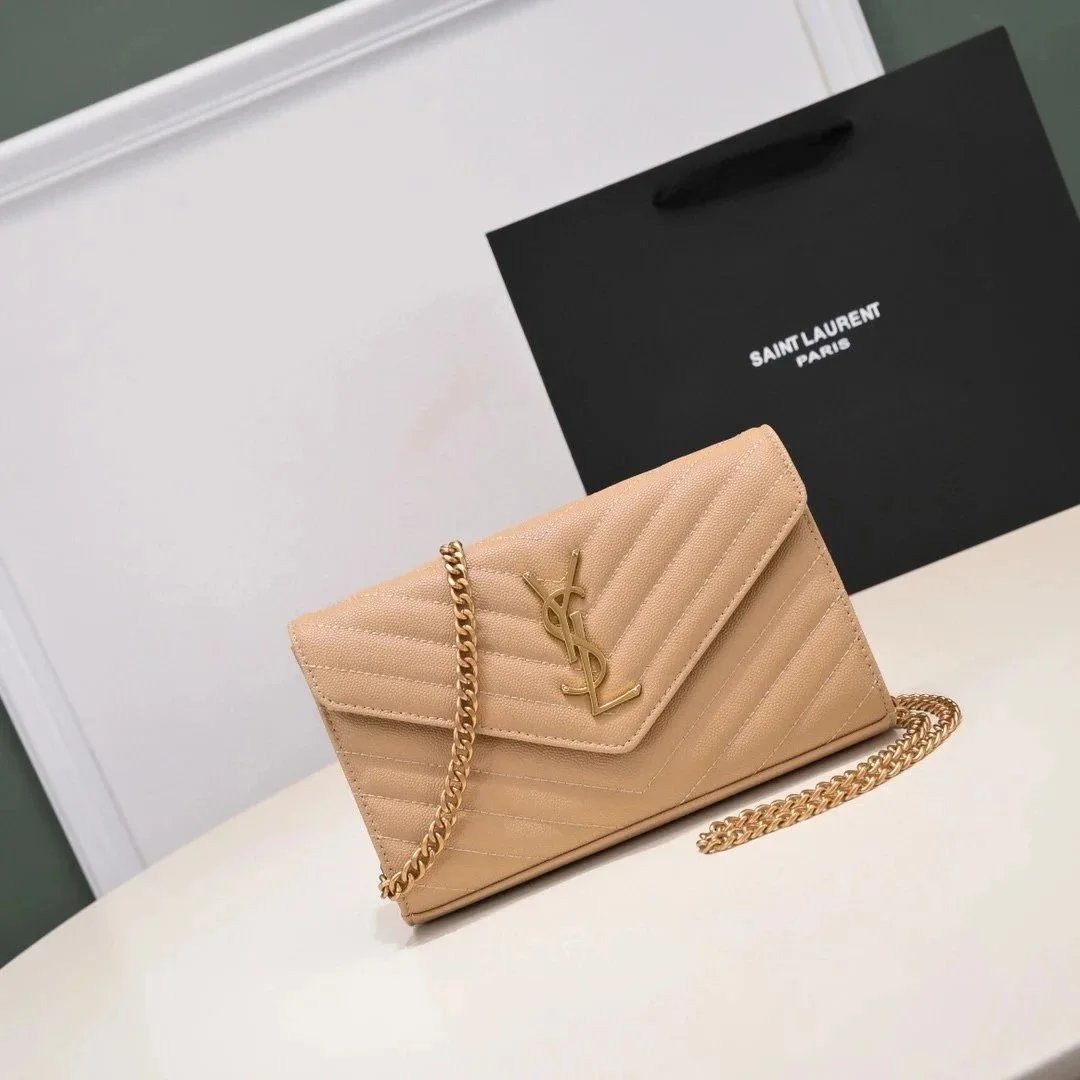 Saint Laurent Shoulder Bags Chain Strap Flap Bag — 027