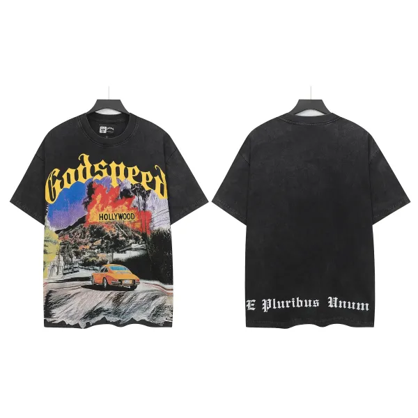 Godspeed Hollywood Graphic Oversized T-Shirt Black - 1