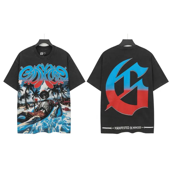 Hellstar Studios x Grateful Dead Skeleton Beach T-Shirt Black - 1