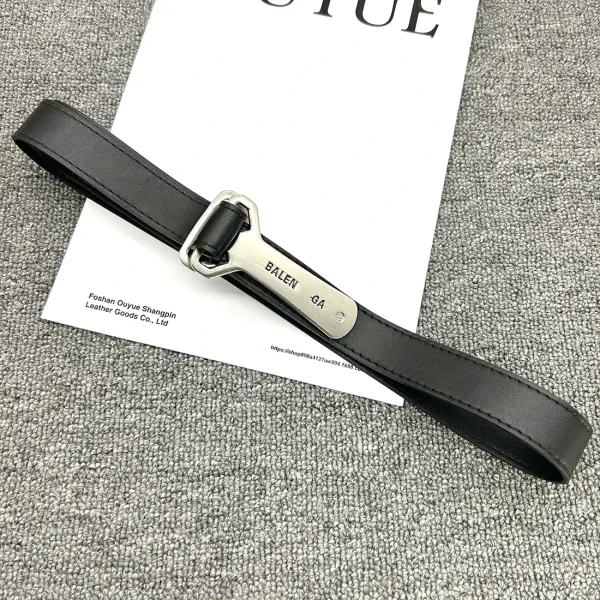 Ouyue Bottle Opener Belt Black Leather Belt - 8