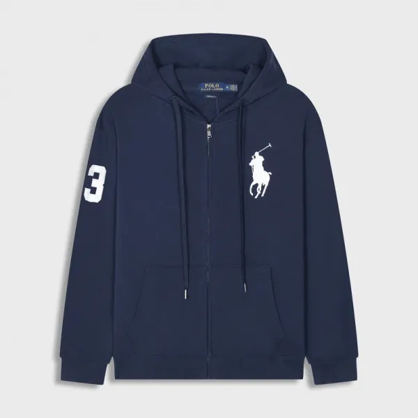 Polo Ralph Lauren Big Pony Zip-Up Hoodie Navy - 1