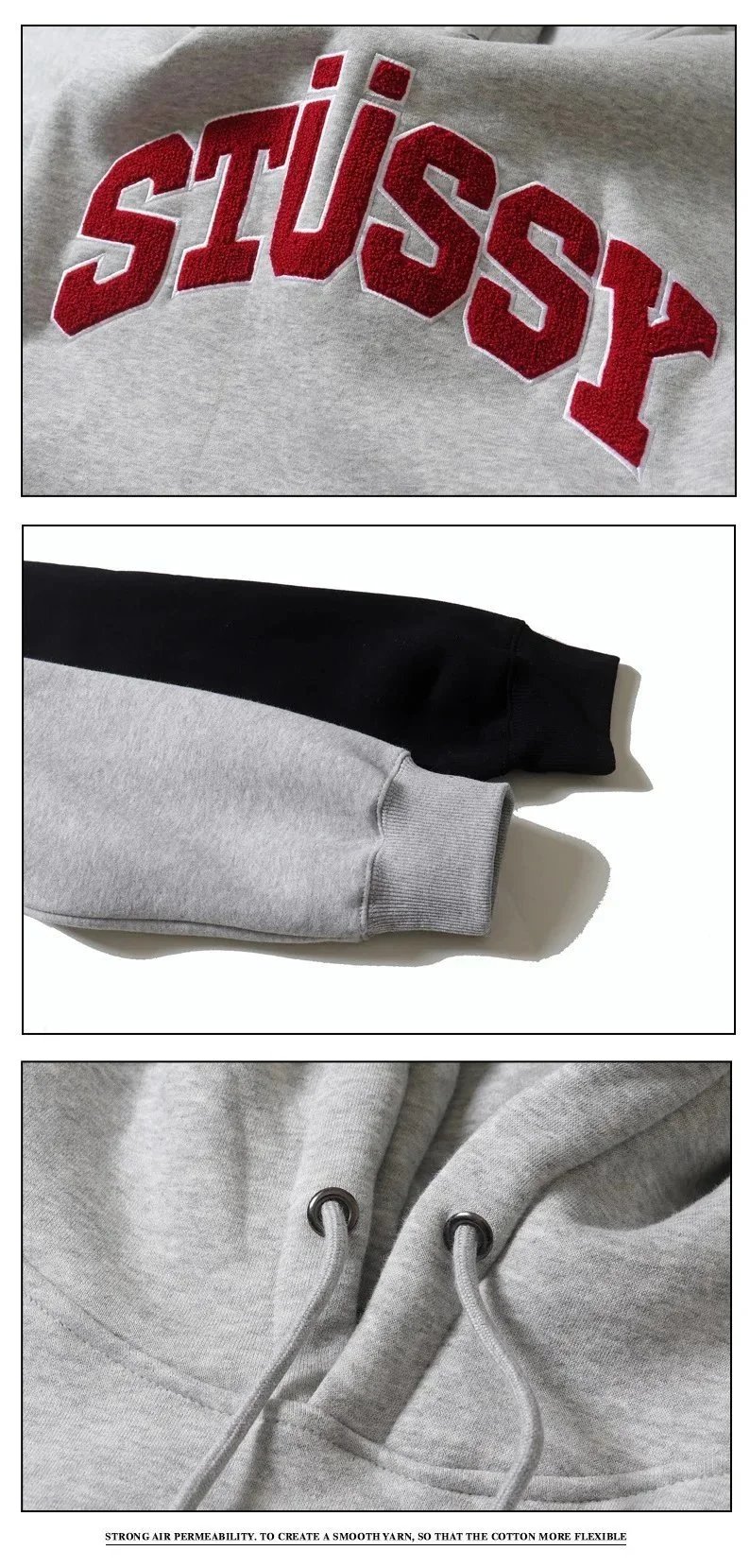 Fleece Embroidered Hoodie photo 7