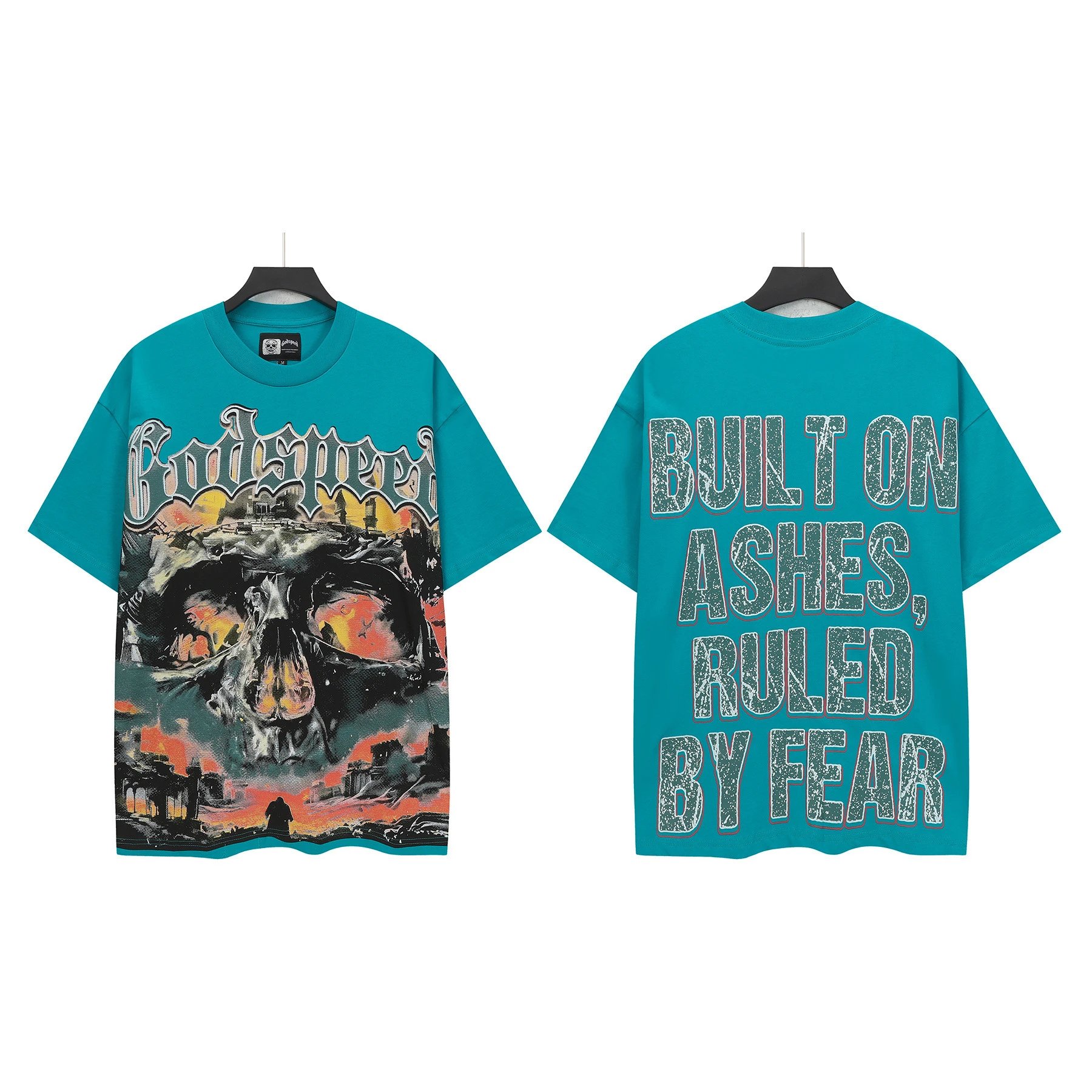 Hellstar Studios Skull & Hand Graphic Black T-Shirt - 4