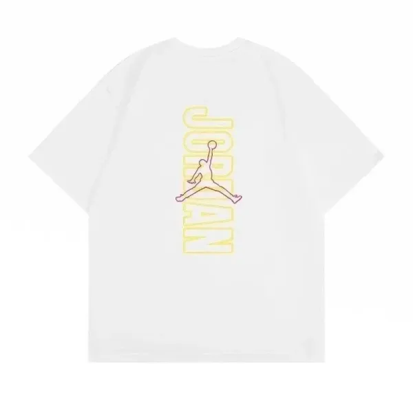 Off-White x Air Jordan Collaboration T-Shirt Black and White - 11