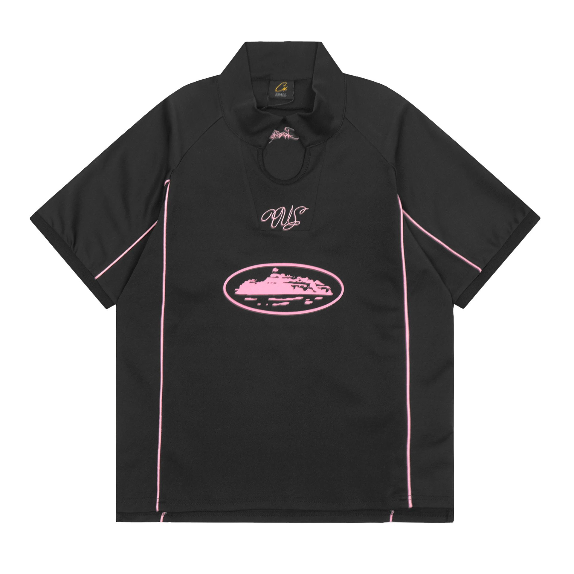 Corteiz Script Logo Black and White Football Jersey - 9