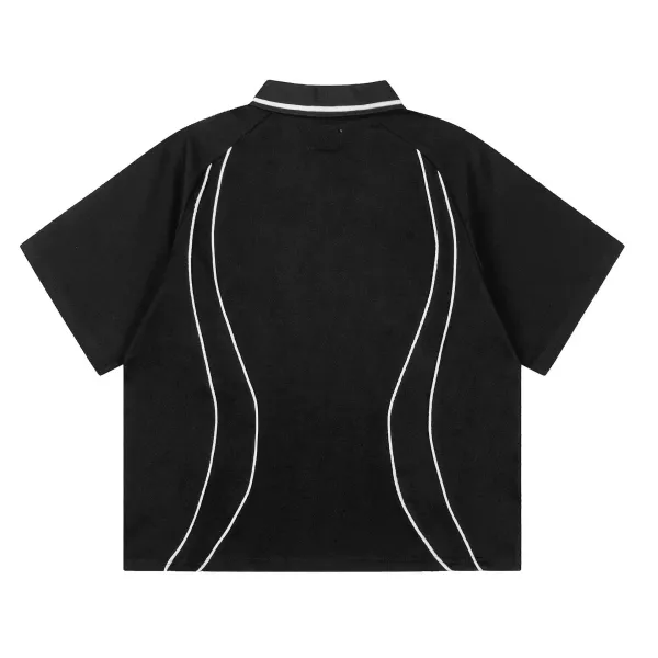 Corteiz Script Logo Black and White Football Jersey - 30