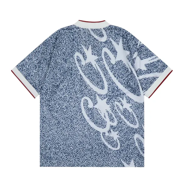Corteiz Script Logo Black and White Football Jersey - 4