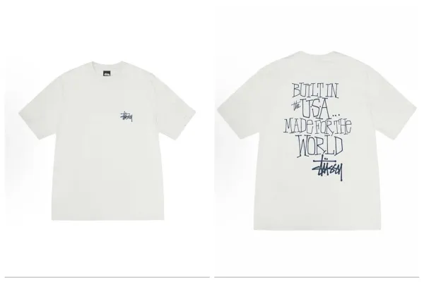 Stussy Built In The USA T-Shirt Off-White - 1