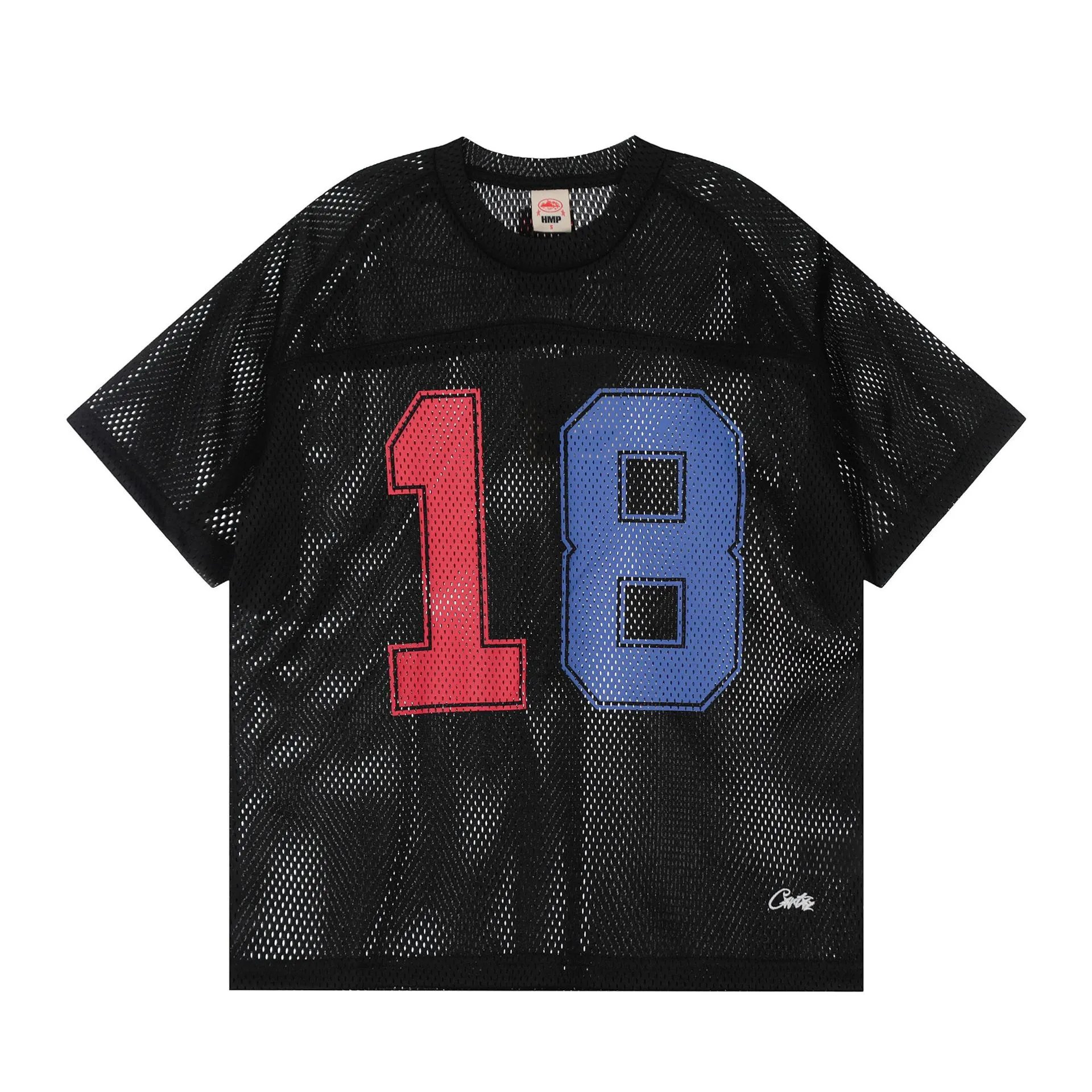 Corteiz Script Logo Black and White Football Jersey - 20