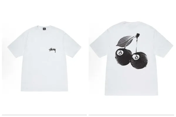 Stussy Cherry 8-Ball T-Shirt White - 1