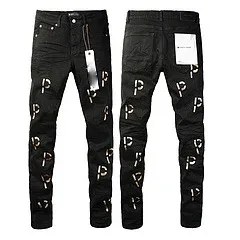 Amiri Paint Splatter Distressed Jeans Black - 41